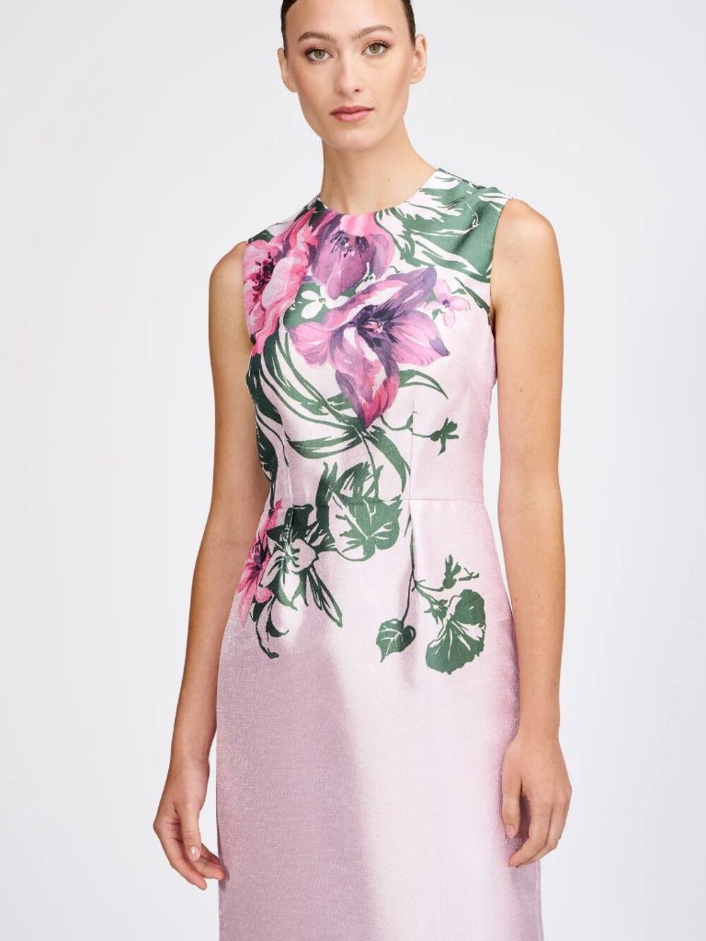 Kay Unger Ayla Lily Satin Column Gown size 2